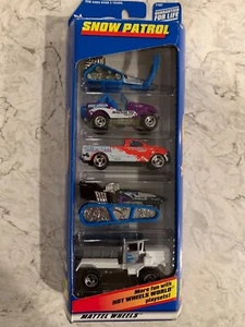 HOT WHEELS SNOW PATROL CARS 1998 Vintage Mattel GESCHENKPAKET 5 Spielzeugautos - Bild 1 von 2