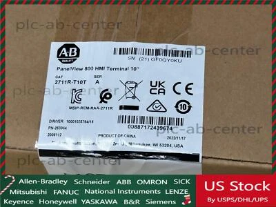 2711R-T10T 2022 SER A NEW Allen-Bradley PANELVIEW 800 10.4-INCH HMI TERMINAL - Image 1 of 4