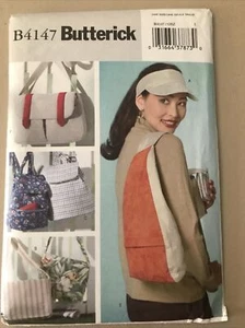 Bolsas para visera y utilitarios Butterick 4147, talla única. Nuevo sin cortar - Imagen 1 de 2