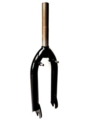 NOS GT Cr-Mo Freestyle BMX Fork 1 1/8" Black 20" U-Brake Midschool NEW NOS - Image 1 of 4