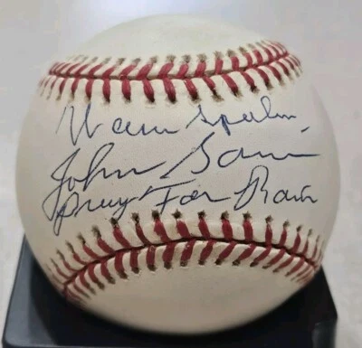 Warren Spahn Johnny Sain Pray for Rain Autographed ONL Baseball Braves PSA COA - Image 1 of 4
