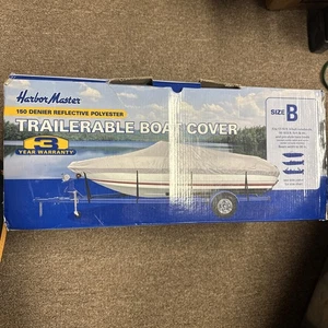 Harbor Master 150 Denier Reflective Trailerable Boat Cover Polyester Size B - Bild 1 von 3