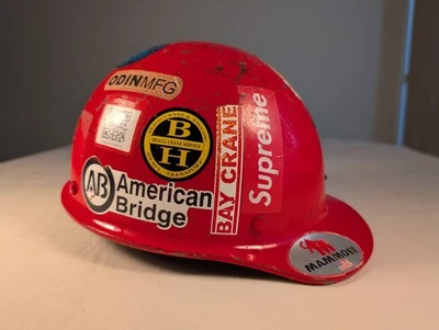 MSA Skullgard Cap Construction Iron Rigger Crane Hard Hat Ratchet Suspension Lrg - Image 1 of 4