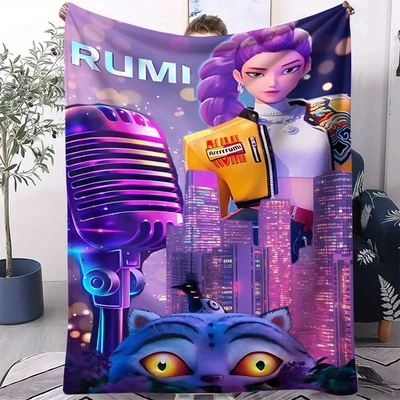 Manta polar Rumi K-pop Huntrix Anime Girl Team KPop manta cazadores de demonios  Foto 1 de 4