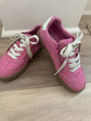 Теннисные туфли для девочек Dolce Vita розовая кожа на боковой молнии - Изображение 1 из 4