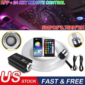 500pcs Car Home Headliner Star Light kit Roof Twinkle Ceiling Lights Fiber Optic - Picture 1 of 15