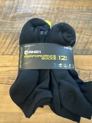 AND1 Negro 12 Pares ProPlatino Corte Bajo Show Calcetines Arco Compresión Proplatino Foto 1 de 4