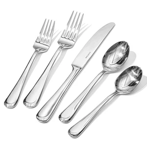 60 Pieces Silverware Set for 12, Premium Stainless Steel Flatware Set, Heavy ... - Foto 1 di 8