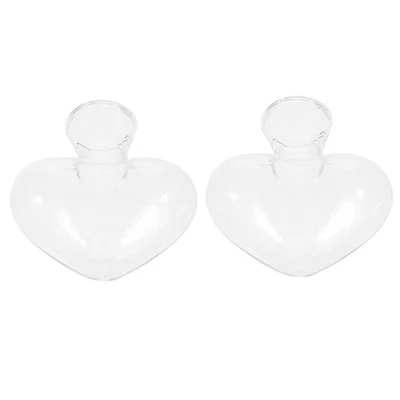  2 Pcs Übertopf Glas Deko Blumenvase Vermehrungsvasen Klare Glasvase - Bild 1 von 4