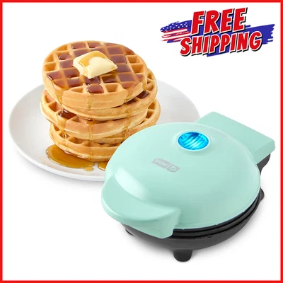 MINI GOFRERA ANTIADHERENTE 4" Eléctrica Ligera Calor Rápido Recubrimiento Superficial Foto 1 de 4