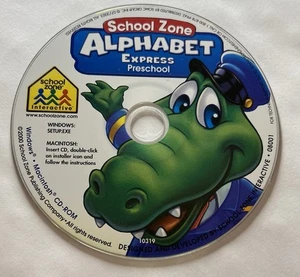 School Zone Alphabet Express Preschool CD over 140 activities Age 3-6/ game ONLY - Bild 1 von 1