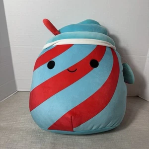 Squishmallows 16” Blue / Red Slushie Tucker Soft And Fluffy New - Picture 1 of 7