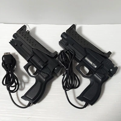Sega Saturn Lot of 2 VIRTUA GUN HSS-0122 For CRT TV Only Tested Import Japan - Image 1 of 4