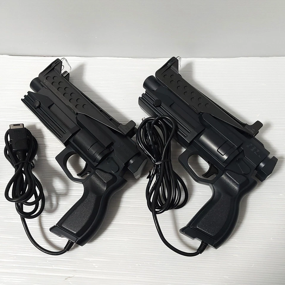 Sega Saturn Lot of 2 VIRTUA GUN HSS-0122 For CRT TV Only Tested Import Japan - Image 1 of 4