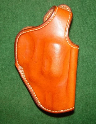 BIANCHI #111 "Cyclone"  Suede Lined, Tan Leather Holster Fits S&W Chiefs Special - Image 1 of 3