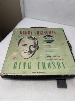 Bing Crosby Christmas 45 RPM From The 40’s Four Decca Records 9-65 RARE - Image 1 of 4