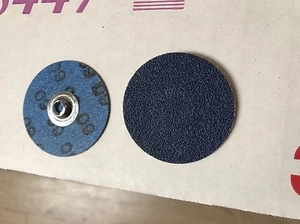 100 Each Norton 4" 50 Grit TSM R821P BlueFire Quick-Change Disc 66261144602 - Picture 1 of 2