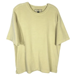 Top Tommy Bahama XL maglia seta manica corta panna girocollo a costine 1367 - Foto 1 di 7