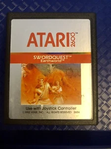 Swordquest: EarthWorld Atari 2600 Game Tested & Working - Picture 1 of 2