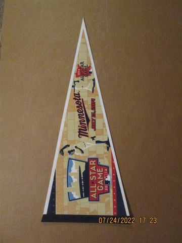 MLB Minnesota Twins Vintage 2014 All Star Game Team Logo Baseballl Pennant Cover