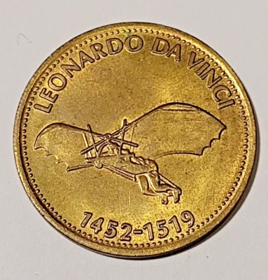 Shell*Aviation Commemorative Token*Leonardo da Vinci*1452-1519*Cond.  1+ * - Bild 1 von 2