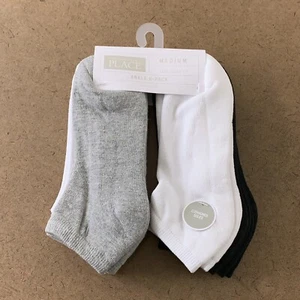 The Children's Place Unisex Medium Kids Shoe Size 1-2  Ankle Socks 6-Pack NWT - Picture 1 of 6