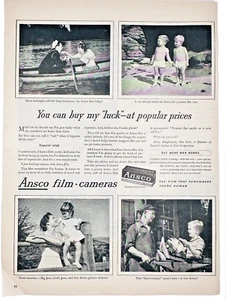 1944 Printanzeige WWII ANSCO Filmkameras Bilder Schnappschüsse Erinnerungen Fotografien - Bild 1 von 2
