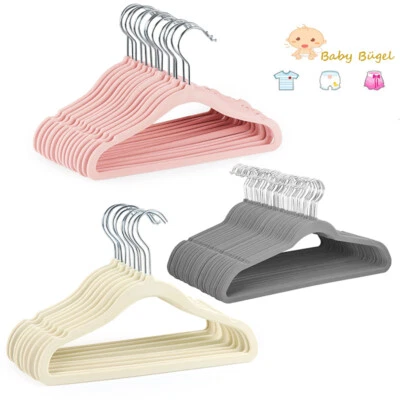 Baby Kleiderbügel Samt 30-50 Stück Kinderkleiderbügel Kinder Bügel Platzsparend - Bild 1 von 4