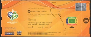 2006 WORLD CUP CRISTIANO RONALDO FIRST GOAL TICKET, Franz Beckenbauer signature - Picture 1 of 6