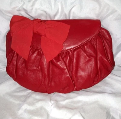 Cartera de cuero roja Felix Rey Foto 1 de 2