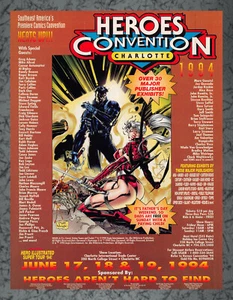 Heroes Convention Charlotte 17. 18. 19. 1994 Druckanzeige Vintage Art A 1994 - Bild 1 von 1