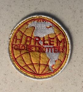 Vintage Harlem Globetrotters World Globe Sew-On Patch - 3" dia - Circa 1960s