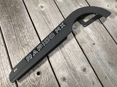 RAPIDO OLD SCHOOL BMX MX MOTOCROSS BIKE BICYCLE CHAINGUARD BLACK VINTAGE MX NOS - Image 1 of 4
