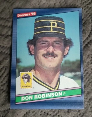 1986 DONRUSS DON ROBINSON PITTSBURGH PIRATES #357 - Image 1 of 2