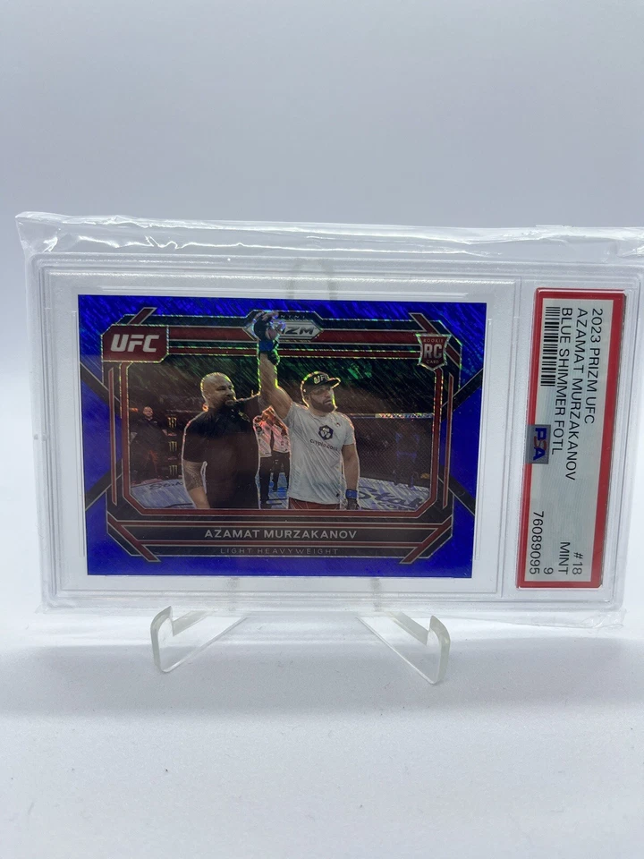 2023 Panini Prizm Azamat Murzakanov Prizm FOTL Blue Shimmer /10 Rookie RC #18 - Image 1 of 2