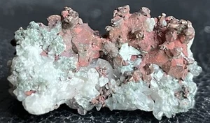 3.3cm Copper Crystals On Green Chlorite Included Quartz Crystals- Quincy Mine MI - Picture 1 of 8