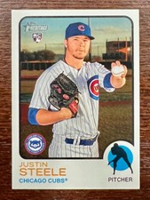 2023 Topps 1973 Heritage Card JUSTIN STEELE RC Chicago Cubs Season Ticket Holder