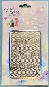 Nail Stickers Art Decal DIY Design 3D Waterproof Rose Gold Lattice B066 - Picture 1 of 4