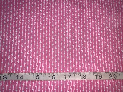 NEW Elegant Pink Stripes 100% Cotton Fabric 33"Lx44"W - Image 1 of 2