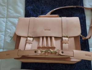 Vintage BREE Classic Leather Satchel, new and unused with dust bag - Picture 1 of 9