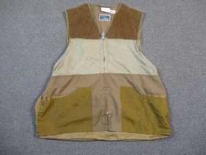 Field And Forest Vest Adult XL Tan Hunt Utility Safari Back Pouch Angling Vented - Picture 1 of 13