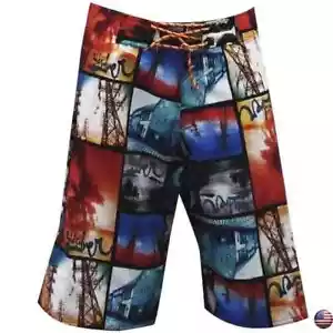 NWT MEN'S SLIM FIT QUICK DRY SUMMER BEACH SWIMWEAR SWIMMING TRUNKS BOARD SHORTS - Picture 1 of 5