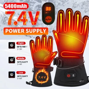 7.4V Heated Gloves Motorcycle with Rechargeable Battery 2700Mah*2 Liners Glove - Picture 1 of 17