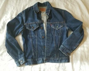 Vintage 1960s Levi's 70505 Big E Denim 2 Pocket Type 3 Jacket 534 Button Dark 38 - Picture 1 of 13