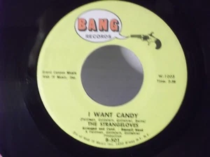 The Strangeloves,Bang 501,"I Want Candy",US,7" 45,Garage Rock classic,1965,MINT - Picture 1 of 2