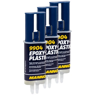 Mannol 9904 2K Epoxy-Plastik Klebstoff 3x 30g Epoxidkleber Zweikomponentenkleber - Bild 1 von 4