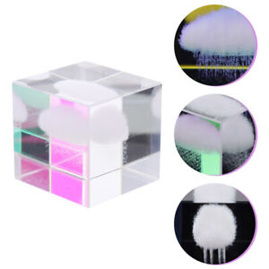  Crystal Ornaments Rain Cloud Paperweight Cube Tabletop Decor