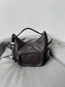 Prada Schultertasche braun Leder Hobo Style - Bild 1 von 21