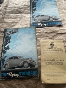 STANDARD Flying Models Range Car Sales Brochure 1935 X2 & AA Route Journey - Picture 1 of 20