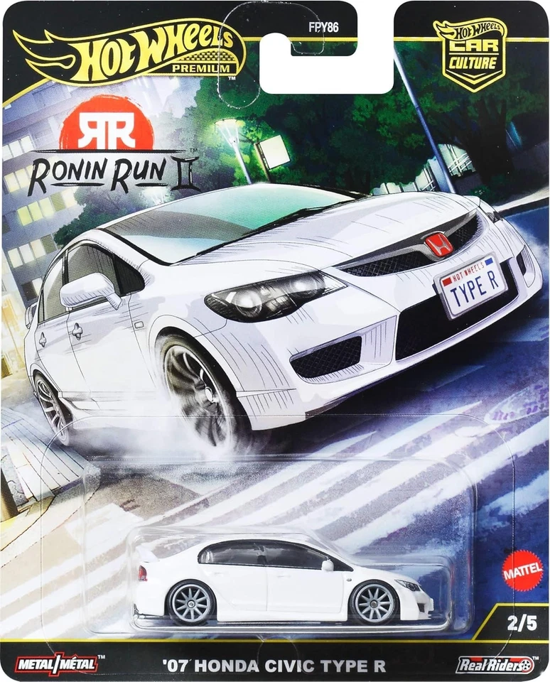Honda Civic Type R Hot Wheels Premium 2025 Car Culture "Ronin Run II" '07 Foto 1 de 1